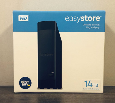 Western Digital WD Easystore 14TB USB 3.0 External Desktop Hard Drive - Black