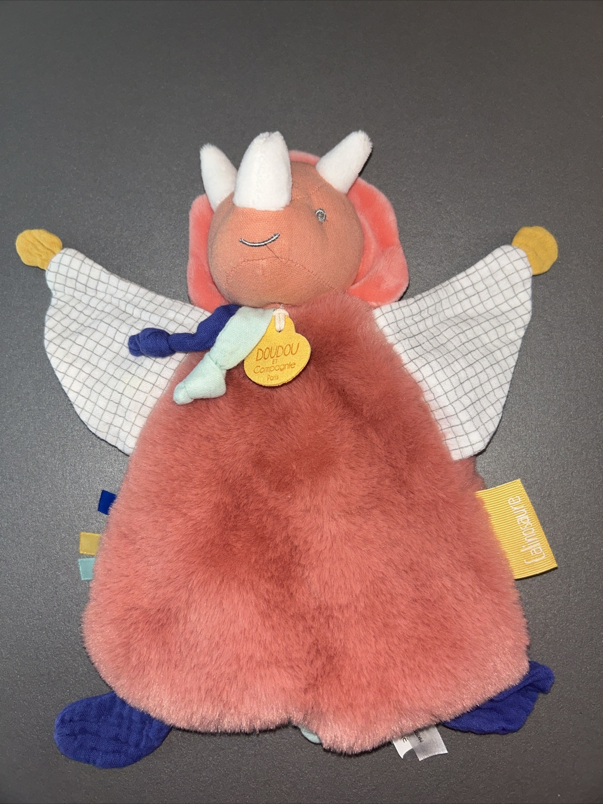 Doudou Tricératops Lou Doudou et Compagnie pour le sommeil bébé