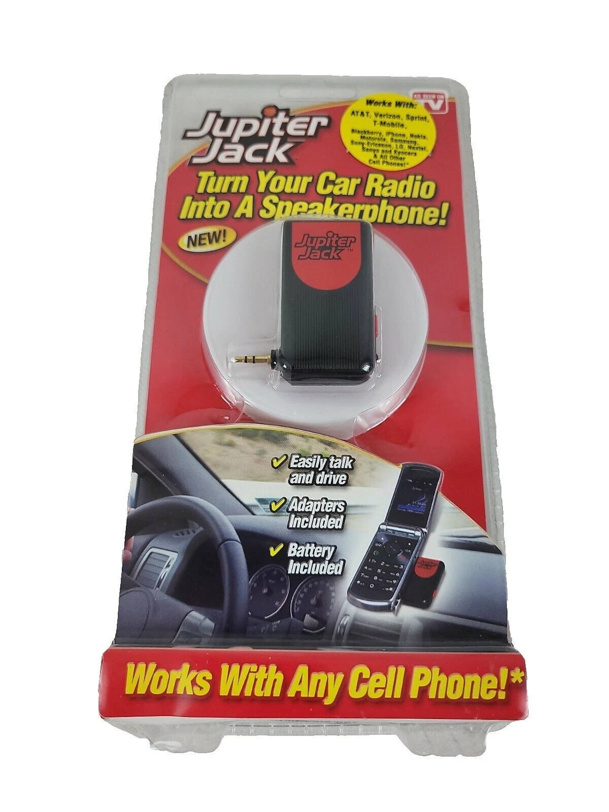 Black Cell Phone Car Speakerphones for CECT