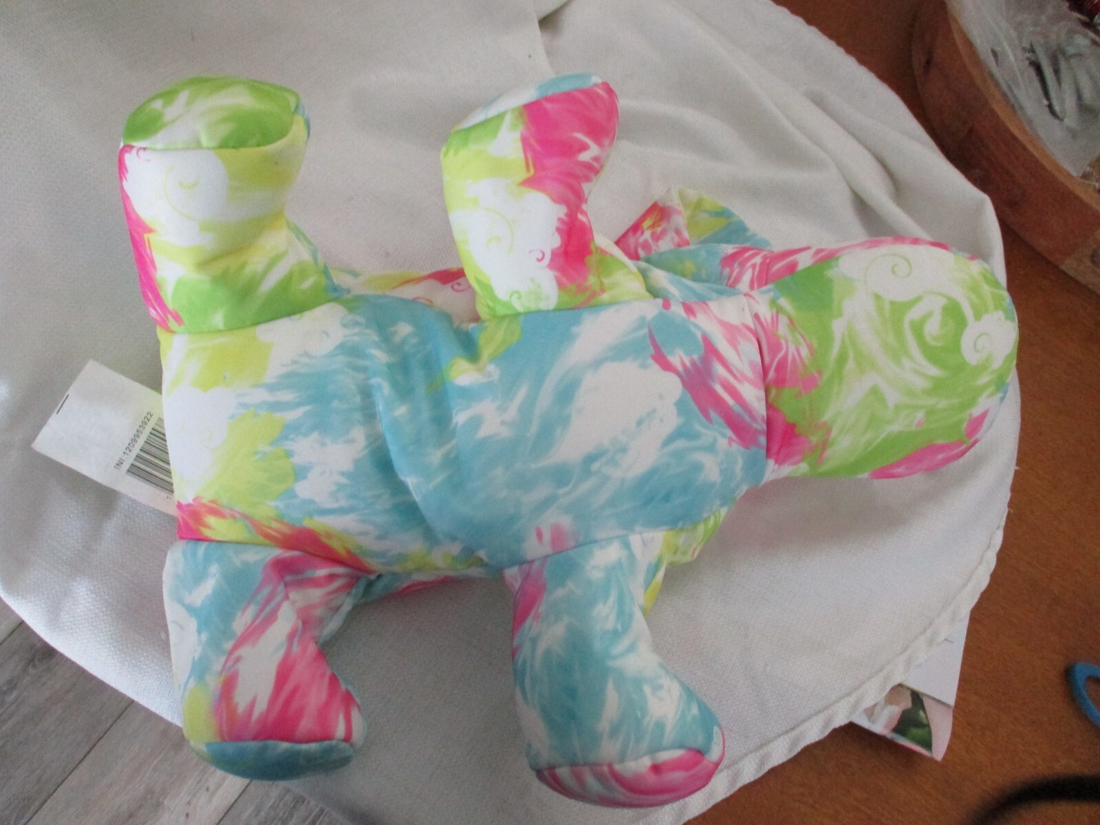 idea nuova dog microbead justice squishy  hope dream heart 16" plush lovey