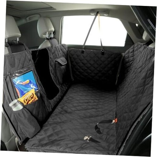 Dog Car Seat Cover for Back Seat Car Hammock, XLarge 60"W x 64" L Black