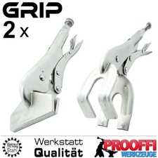 2 x Rohr und Kant Gripzange Schweisszange Schweisser Festklemm Abkant Zange VL