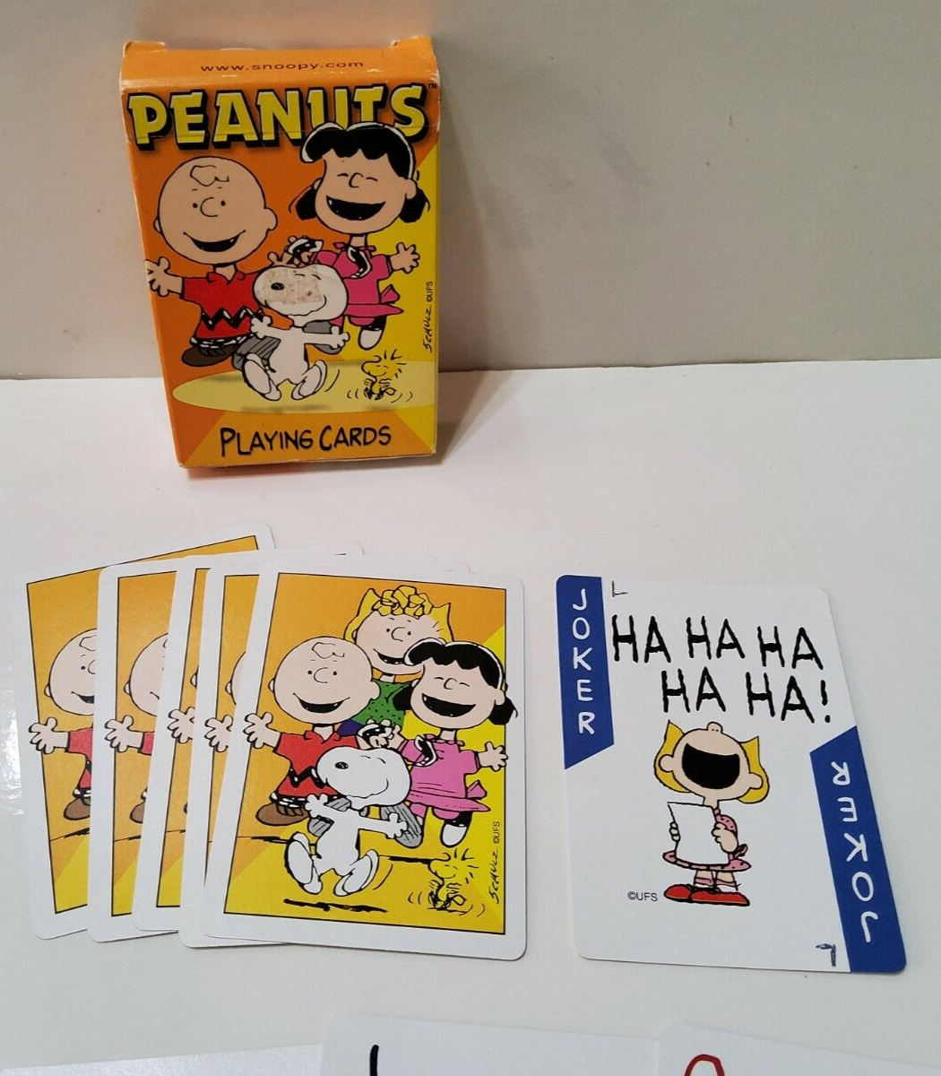 Peanuts Playing Cards Hoyle 1999 2004 Complete Novelty Snoopy Charlie Brown 2 Pk - Picture 3 of 6