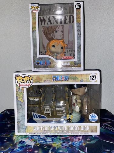 One Piece Funko Pop: Whitebeard with Moby Dick & Wanted Poster Nami
