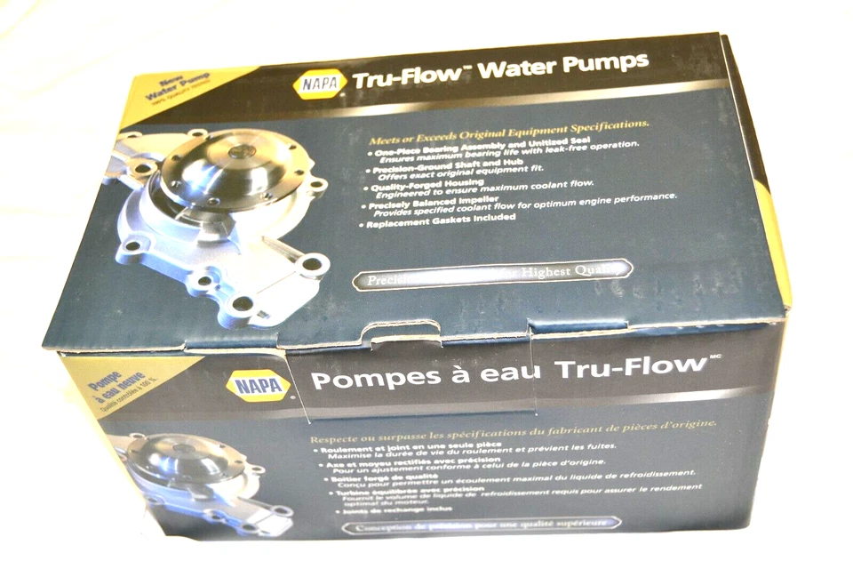 Nueva bomba de agua Napa 41184 Tru-Flow para Acura MDX 03-18 Honda Accord 03-17 Foto 3 de 4