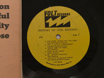 OTIS REDDING LP HISTORY OF VOLT 418 MONO 1ST PRESS LONGWEAR | eBay