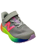 New Balance Toddler Girl's Foam Arishi v4 Sneaker Aluminum/Lilac/Pink