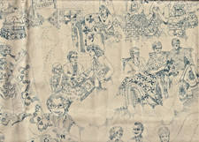 "QUILTIE LADIES" by Sallie Astheimer - Andover Fabrics 2267 - Cotton Print 1 yd