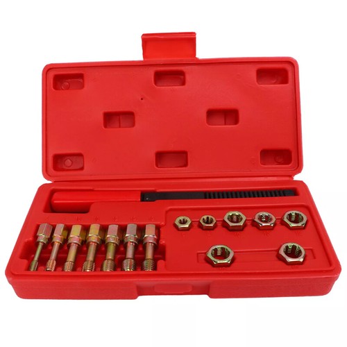 15pc Metric Thread Restorer Tool Set Metric Rethread Repair Tool Thread Chaser A - Picture 13 of 19