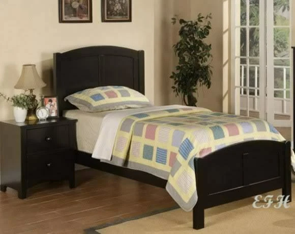 País camas Negro y Marcos de cama