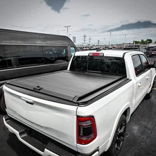 5.7Ft Tonneau Cover Truck Bed Cover Retractable For 2009-2024 Dodge Ram 1500 Bed
