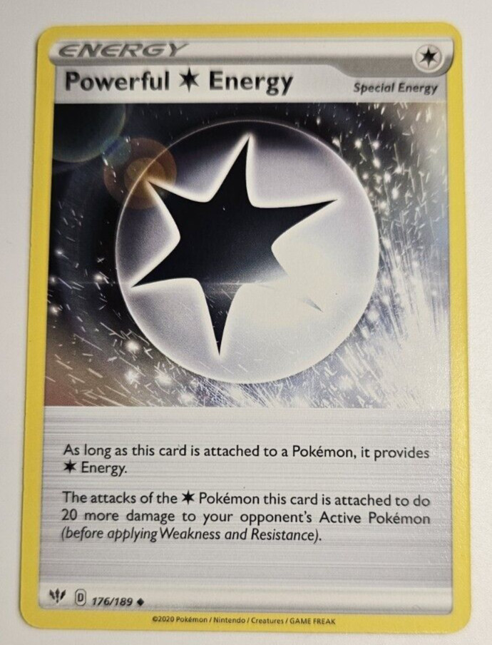 Pokemon SWSH Darkness Ablaze Powerful Energy 176/189 Uncommon near mint