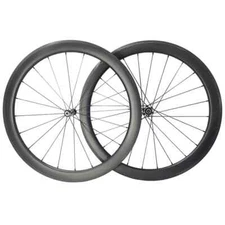 700c Road Bike Carbon Wheelset 45mm Deep 25mm Wide Clincher Tubeless 20H 24H