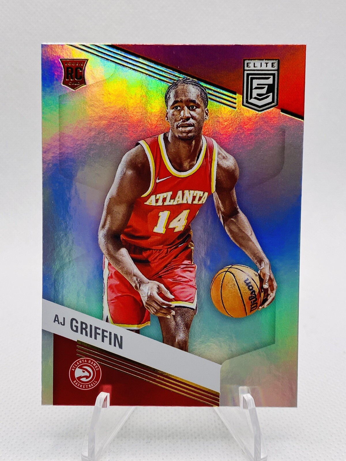 2022-23 Donruss Elite #224 AJ Griffin RC Rookie Atlanta Hawks Holo Foil SP