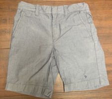 Boys J. Crew Crewcuts Size 7 Light Blue/White Stripe Bermuda Shorts