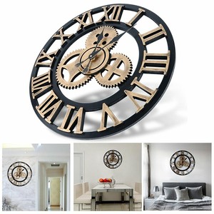 Reloj de pared madera estilo retro chic cocina rustica inicio relojes