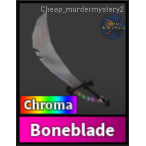 Roblox Murder Mystery 2 MM2 Boneblade Godly Knife and Guns