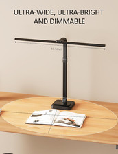 LED Desk Lamp for Home Office, Double Head 24W with Base, Architect Light 5 L...