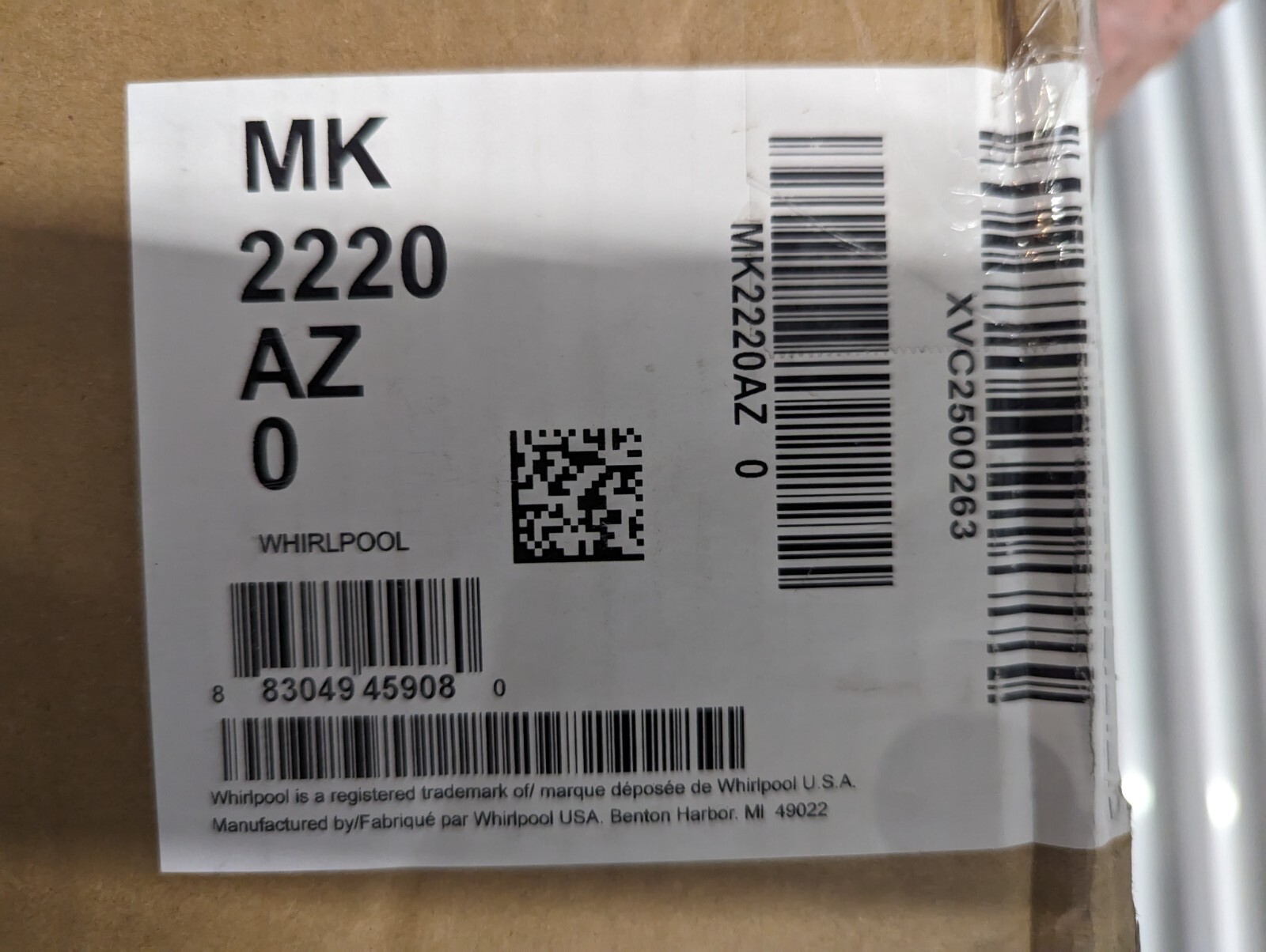 Whirlpool MK2220AZ 30" Microwave Trim Kit Fingerprint Resistant