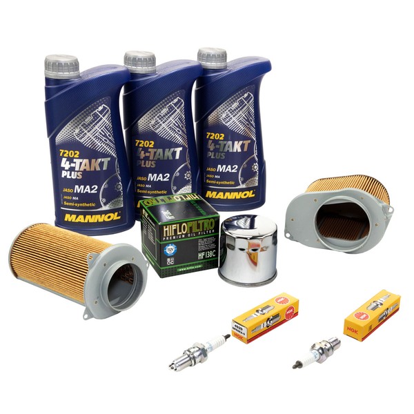 Wartungspaket FüR Suzuki Intruder 800 VS600 ÖL 3L+Luftfilter+ÖLfilter+ZüNdkerzen-image