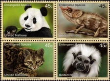 UN New York #Mi1304-Mi1307 MNH 2012 Endangered Species XX [1045a]
