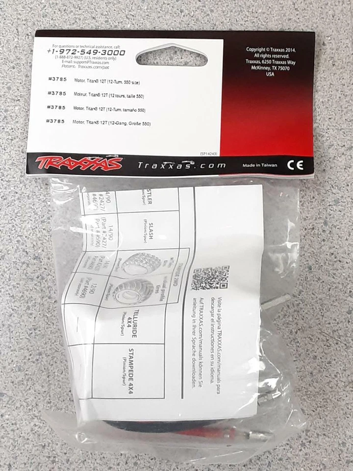 Motor Traxxas 3785 Titan 550 Tamaño (12T) ¡Nuevo!! Foto 2 de 2