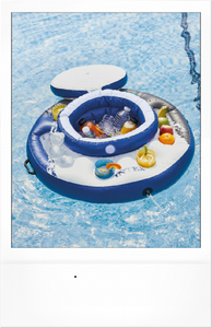 inflatable intex float cooler floating drinks holder pool cup river