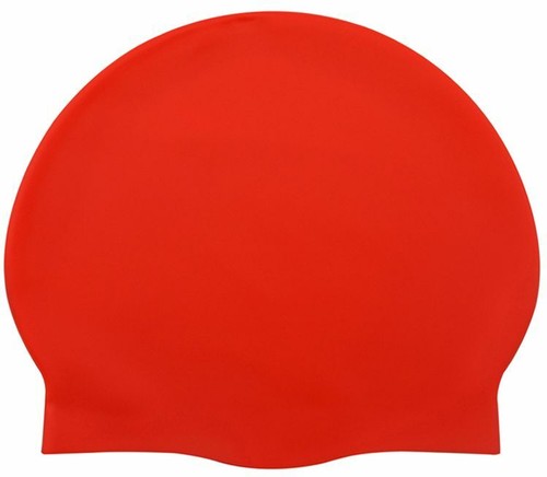 Silicone Water Proof RED Swim Cap 