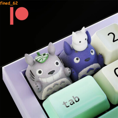 1PC MY NEIGHBOUR TOTORO Resin Keycap Key Cap For Cross Shaft Mechanical Keyboard