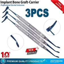 X3 Implant Dental Bone Graft Packer Pluggers Hollow Handle Surgical Instruments