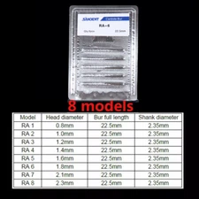 DENTAL Round Carbide Bur for Slow Speed Latch RA1-8 Taper Fissure Burs
