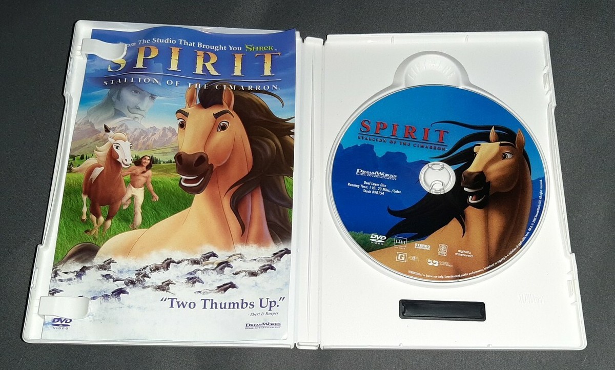 Spirit Stallion of the Cimarron DVD 2002 Horse Dreamworks animated