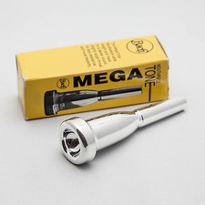 Genuine Bach Megatone 2-1/2C Silver Trumpet Mouthpiece, 10 Backbore, 26 Throat