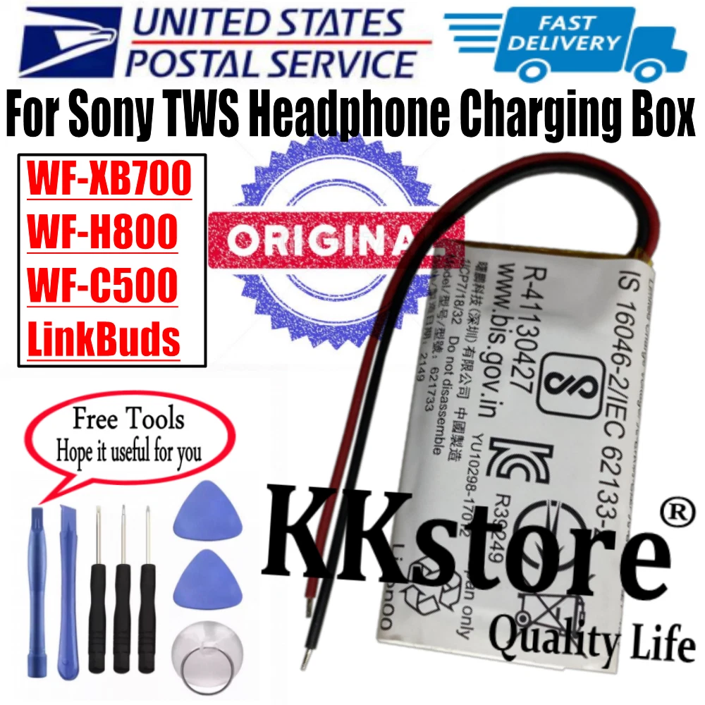 USPS Battery For Sony WF XB700 WF H800 WF C500 LinkBuds Charging