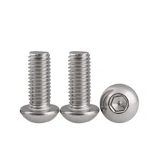 M3 Stainless Steel Allen Hex Socket Button Head Screws Bolt-100Pcs