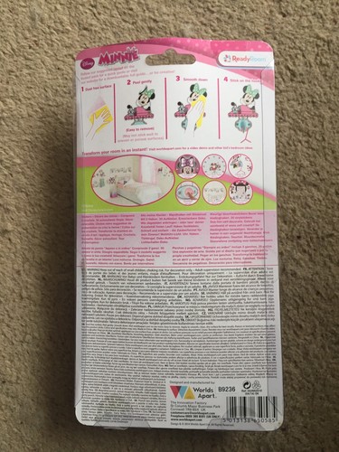 Disney Minnie Mouse Hang Tidy Vinyl Stickers (ref In Bx 75) - Picture 5 of 5