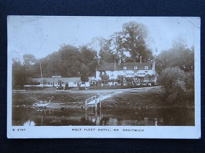 Droitwich The Holt Fleet Hotel, Fähre & Teestuben um 1910 RP Postkarte