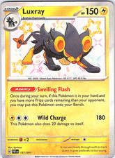 Luxray 137/091 Shiny Rare Holofoil SV: Paldean Fates NM on eBay