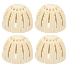 4Pcs Egg Cleaning Brush Silicone Egg Washer Rotating Scrubber Tools Beige