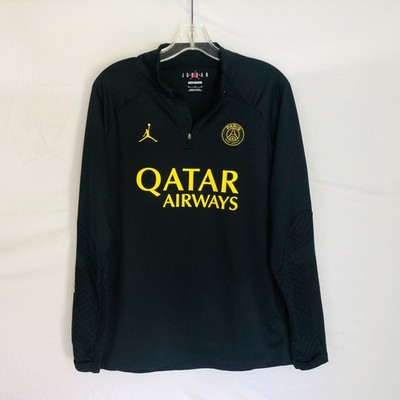NIKE Jordan Paris Saint-Germain 1/4 Zip Pullover Long Sleeve Slim Fit Medium