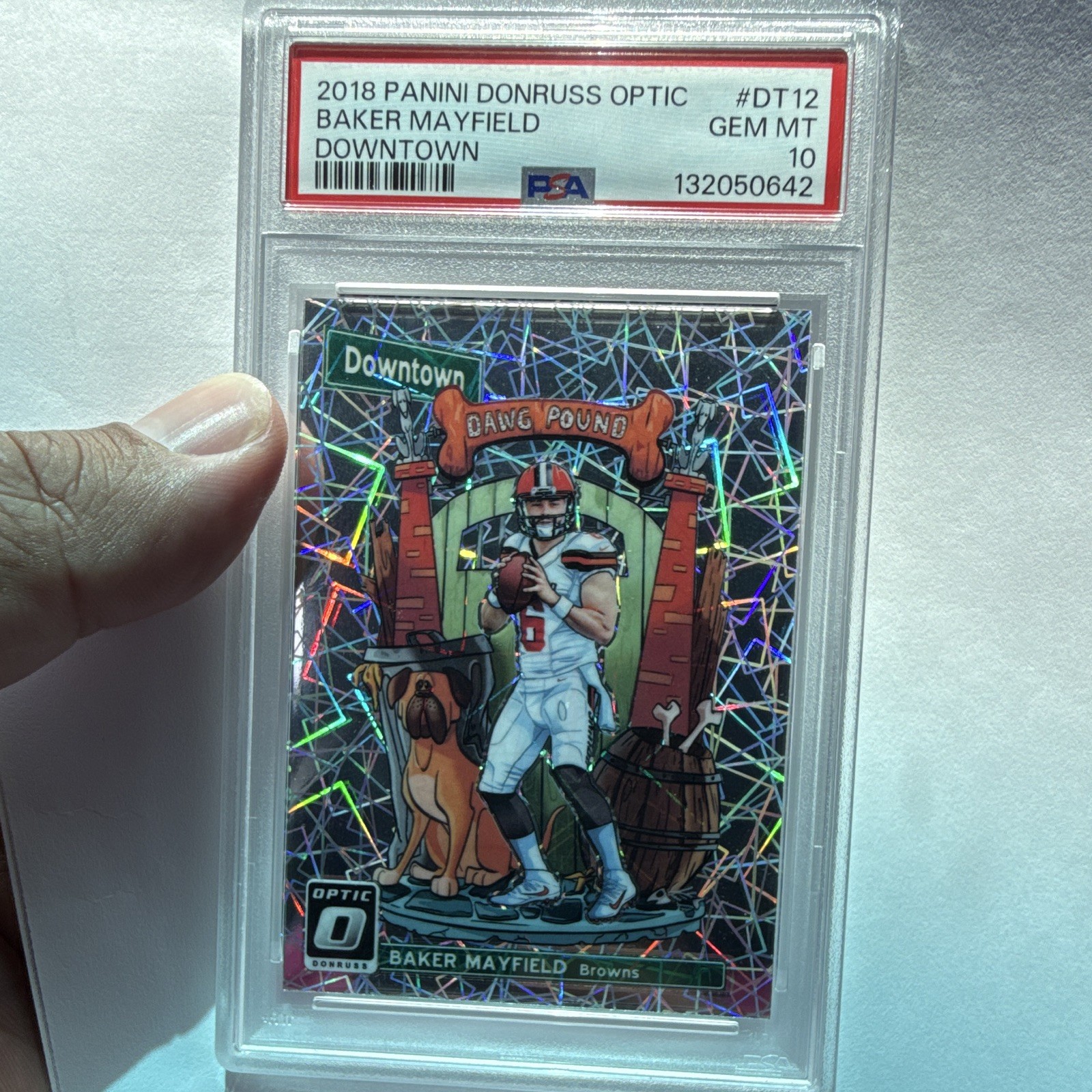 Baker Mayfield Panini Donruss Optic Downtown #DT12 Base