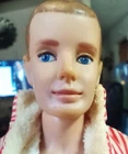 Vintage 1960s Ken Doll Painted Brunette Hair Barbie W/ Outfit