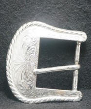 WJ01148 AWESOME VINTAGE 1970s  TONGUE-TYPE  UNISEX WESTERN FASHION BELT BUCKLE