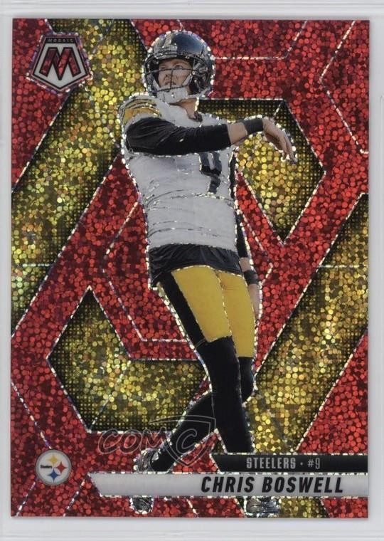 2025 Panini Mosaic Red Sparkle Prizm Chris Boswell #57 qf6