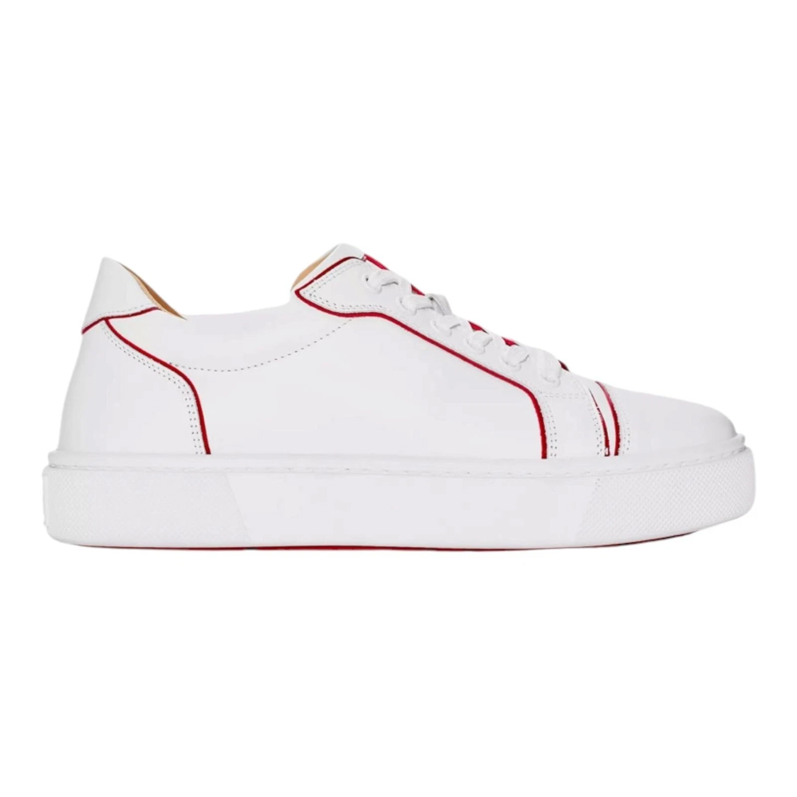 Christian Louboutin — Christian Louboutin Vieira Sneakers White Red Leather EU 40 UK 7 US 10 NEW Box