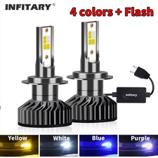 Led Car Headlights Auto H7 H4 H1 H3 H8 H9 H11 9005 9006 Flashing Fog Lights Lamp