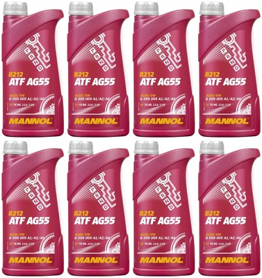 8l Mannol 8212 ATF AG55 Automatikgetriebeöl 8x1l für ETL 7045E/8072B/N402