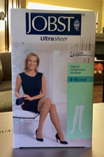 Jobst Ultra Sheer Support Compression Stockings; 8-15mmHg Factory-sealed box 