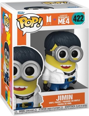 Funko Pop Rocks 422 Minions x BTS Jimin Vinyl Figure Despicable Me