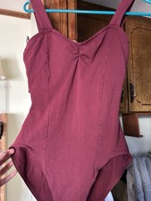 Capezio Maroon Ballet Dance Leotard Size XL Gently Used
